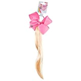 JoJo Bows - Small Pink Bow & Blonde Fake Hair - Jojo Siwa Faux Hair Accessory