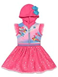 JoJo Siwa - Costume da bambina con cappuccio, maniche flutter - Rosa - 6-6X