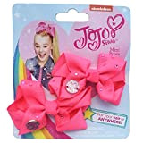 JoJo Siwa Pack of Two 8 cm Mini Signature Bows - Pink Diamante JoJo Bows - Jo Jo Mini Bows ...