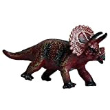 JOKFEICE Dinosauro Giocattolo Morbido Triceratops Realistico Figure di Animali Progetto di Scienza, Cake Topper, Primi Giocattoli Educativi di Compleanno Regalo ...