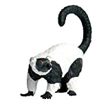 JOKFEICE Realistico Figure di Animali Ruffed Lemur Figurine, Progetto di Scienza, Cake Topper, Primi Giocattoli Educativi di Compleanno Regalo di ...