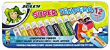 Jolly Colori a Tempera | 12 Luminoso Flüssig-farben Diluibile con Acqua & Lavabile