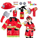 JOYIN Kit Costume Pompiere Bambino Accessori Set di Vigile del Fuoco Gioco d'Imitazione per Bambini