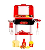 JoyKip Little Chef Play BBQ set con luci e suoni Accessori da cucina per bambini – Include attrezzi per cibo ...