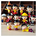JSJJRGB Modello del Personaggio 12 pz/Lotto 5cm Chibi Maruko Chan Sakura Momoko Dolls PVC Action Figures Kit Garage Toy Anime