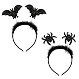 JSRHEEM Fasce per Halloween Fascia per Pipistrello Fascia di Ragno Fasce per Bambini di Halloween Accessori per Capelli Costume per ...