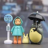 JTWMY 1 Set Anime My Neighbor Totoro Action Figure Giocattolo, Hayao Miyazaki Mini Giardino Action PVC Figure Giocattoli per Bambini ...