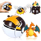 JunMallko Poké Ball, Pokemon Personaggi 7 cm, Figurine Pokemon Action Figure & Pokeball, Giocattolo Ball Throw Ball, Giochi Palla Pokemone, ...