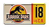 Jurassic Park | Jeep #18 | Metal Stamped License Plate