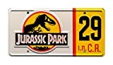 Jurassic Park | Jeep #29 | Metal Stamped License Plate