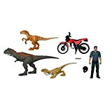 Jurassic World - Collezione Legacy Owen e la fuga del Dinosauro Set con Moto e il Personaggio Owen Grady, Giocattolo ...
