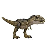 Jurassic World- Dinosauro articolato T-Rex Golpea e Devora con Suono. 54,78 cm Lunghezza Altezza 21,59 cm Giocattolo, Multicolore, único, HDY55