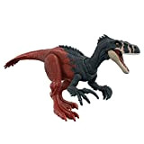 Jurassic World - Dominion Attacco Ruggente Megaraptor action figure, Dinosauro con mossa d'attacco e suoni, Giocattolo e regalo per bambini ...