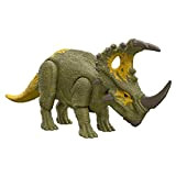 Jurassic World Dominion Attacco Ruggente - Sinoceratopo, action figure dinosauro con ruggito e attacco ad ariete per gioco classico e ...