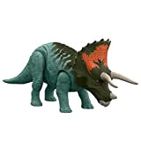 Jurassic World Dominion Attacco Ruggente - Triceratopo, action figure dinosauro con movimenti e suoni per gioco classico e digitale, Giocattolo ...