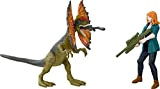 Jurassic World Dominion Claire and Dilophosaurus Human and Dino Pack con 2 action figure e accessori, set regalo giocattolo e ...