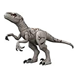 Jurassic World - Dominion Speed Dino Super Colossale Action Figure, dinosauro giocattolo extra large (94 cm), articolazioni mobili, ventre apribile, ...