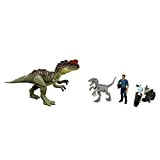 Jurassic World - Gioco d'azione Include Un Personaggio Umano e Dinosauri articolati, Oltre a Un Veicolo Dettagliato e Accessori, Giocattolo ...