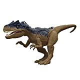Jurassic World - Super Ruggito Dinosauro Allosauro Snodato, Giocattolo per Bambini 4+ Anni, HCL91