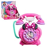Just Play - Telefono rotativo Disney Junior Minnie Mouse Ring Me con luci e suoni, telefono per bambini