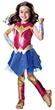 Justice League Deluxe Wonder Woman Girls Fancy Dress Costume Large