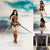Justice League Wonder Woman Desktop Ornament Action Figure Statua di Personaggi Animati, per Regali E Decorazioni per La Casa