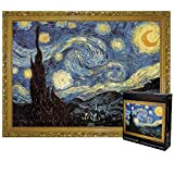 JXXU 3000 Pezzi di Puzzle for Adulti Bambini - Notte Stellata di Vincent Van Gogh