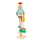 KABENFIS 7 PZ Attrezzi per la pulizia di Chridern in legno Pretend Giocattoli per la casa per bambini, ragazzi e ...