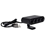 Kafuty 3 in 1 Wired Gamecube Controller Converter 4 Porte Plug And Play Adapter per NGC/Wiiu/PC/Switch