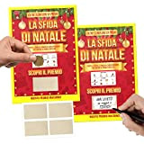 KAÏDENSÏ Gratta e Vinci Personalizzato Scherzo - La Sfida di Natale - Idee Regali Divertenti Natalizi Originali - Gadget Idea ...