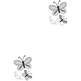 Kaiser Craft Farfalle Mini timbri Trasparenti