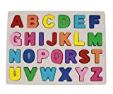 KanCai Giocattolo Educativo in Legno,Puzzle di Legno ABC Alfabeto Puzzle Alfabeto con 26 Lettere