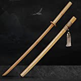 Katana Sword Wooden Kendo Iaido Swordsmanship Training, Oggetti di Scena, Spada di Legno Samurai con Fodero, Spada di bambù da ...