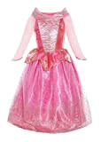 Katara 1709 Costume Vestito Principessa Aurora La Bella Addormentata Carnevale Halloween Bambine 3-4 anni