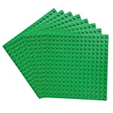 Katara 1741 Set 8 x Base Costruzione Compatibile con Lego, Sluban, Papimax, Q-Bricks - 13 x 13cm, Verde