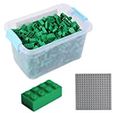 Katara 1827 - Set 520 Mattoncini 4x2 Base Scatola Compatibile Lego, Sluban, Papimax, Q-Bricks - Verde
