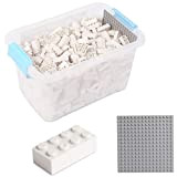 Katara 1827 - Set 520 Mattoncini con Base Costruzioni per Bambini Compatibile Lego, Sluban, Papimax, Q-Bricks - Bianco