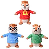 Kawaii Alvin And The Chipmunks Plush Doll Cute Alvin Simon Theodore Doll Peluche Giocattoli per bambini Regalo 20 cm 3 ...