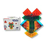 KEBO Tikala - Puzzle traslucido a forma di piramide per bambini, con 15 pezzi traslucidi.