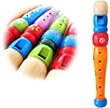 Keepdrum kfl1or flauto in legno per bambini Arancione