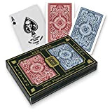KEM Arrow Narrow Standard Index, 2 Mazzi di Carte di Poker di qualità Premium Unisex-Adult, Rosso e Blu, Bridge 57x88 ...