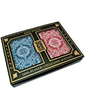 KEM Arrow Wide Jumbo Index, 2 Mazzi di Carte da Poker in Plastica di Alta qualità Unisex-Adult, Rosso e Blu, ...