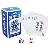 Keptfeet Mini Giochi di Solitario,Gioco da Tavolo da Poker Portatile - Carte Mahjong da Viaggio per Amici, Anziani, Adulti per ...