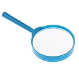 KESOTO Magnifier Palmare per Bambini Lente d'Ingrandimento Diametro 60mm Ingrandimento 3X - Blu