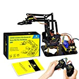 KEYESTUDIO Braccio Robotico Kit a Compatibile con Arduino IDE Kit, 4DOF Robot Fai da Te Kit Braccio Robot