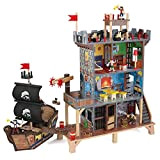 Kidkraft 63284 Pirate'S Cove - Set Covo dei Pirati, con Vascello e Pupazzetti inclusi, in Legno, per Bambini