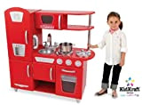 KidKraft Cucina Giocattolo Vintage in Legno per Bambini, 53156, Rosso