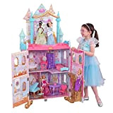 KidKraft-Disney Princess Dance & Dream Castle Casa Legno per Bambole di 30 Cm con 20 Accessori Inclusi e 3 Livelli ...