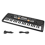 Kids Piano Tastiera Electric 49 Keys con microfono dono di strumenti musicali giocattoli per bambini tastiere elettroniche