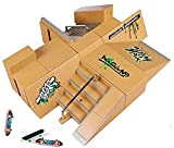 Kidsdreams 8pcs Skatepark Kit rampa Parti per Finger Skateboard di Ultimate Sport Formazione Props con 3PCS Finger Boards